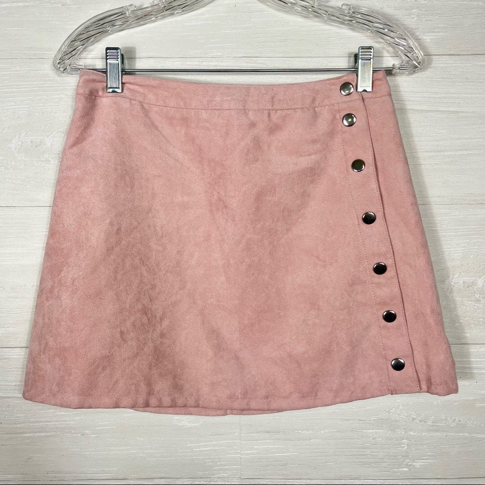 H&M Divided Pink Wrap Skirt Size 8